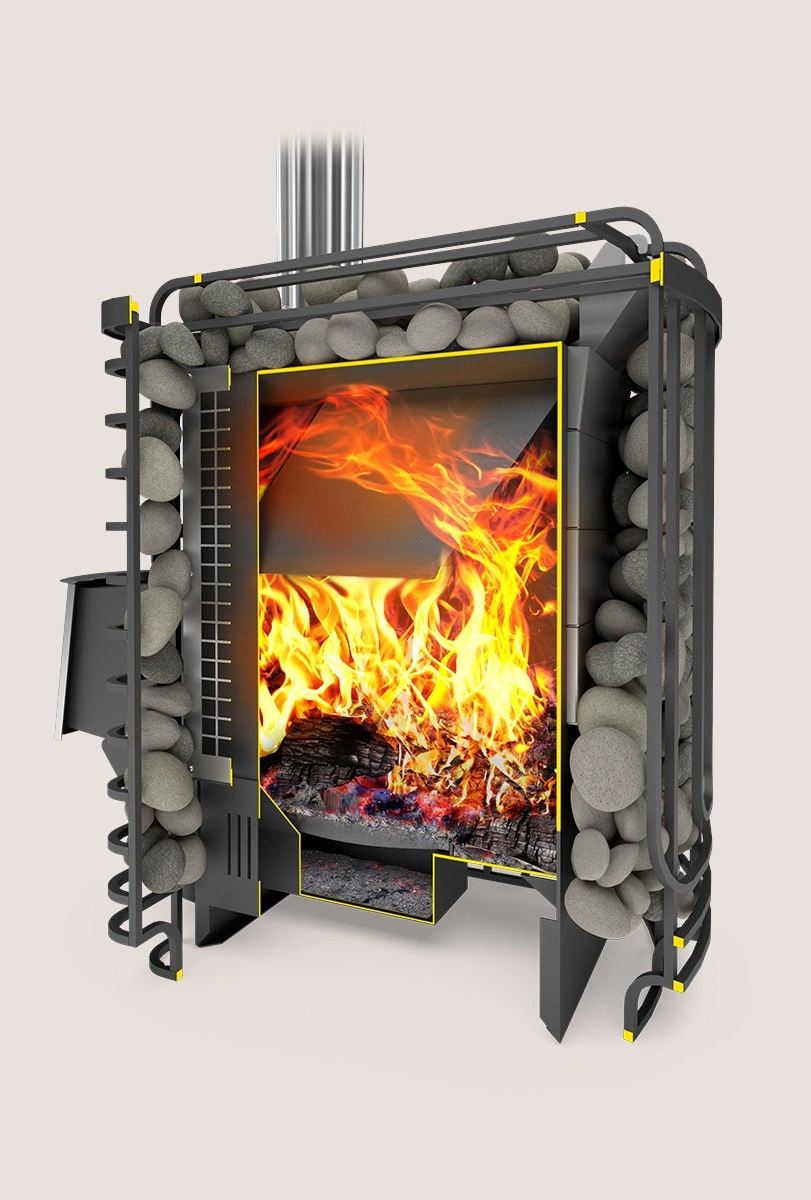 Печь-сетка для бани Сибирский утёс-20 ЛП Профи - Теплодар