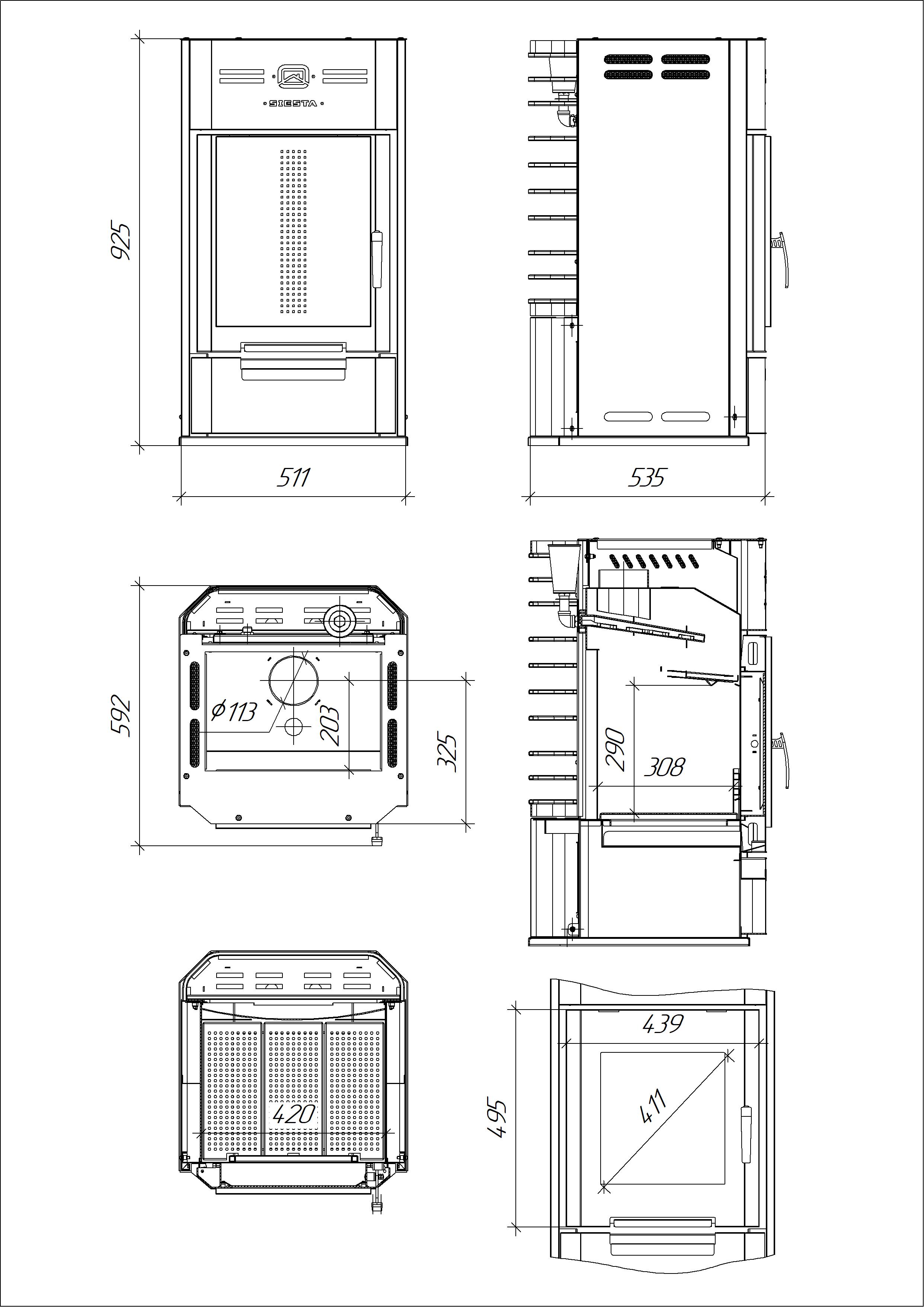 Печь для бани Сиеста-16 (2.0) - Теплодар